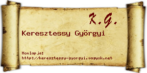 Keresztessy Györgyi névjegykártya