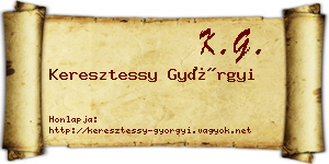 Keresztessy Györgyi névjegykártya