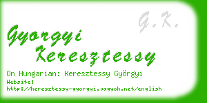 gyorgyi keresztessy business card